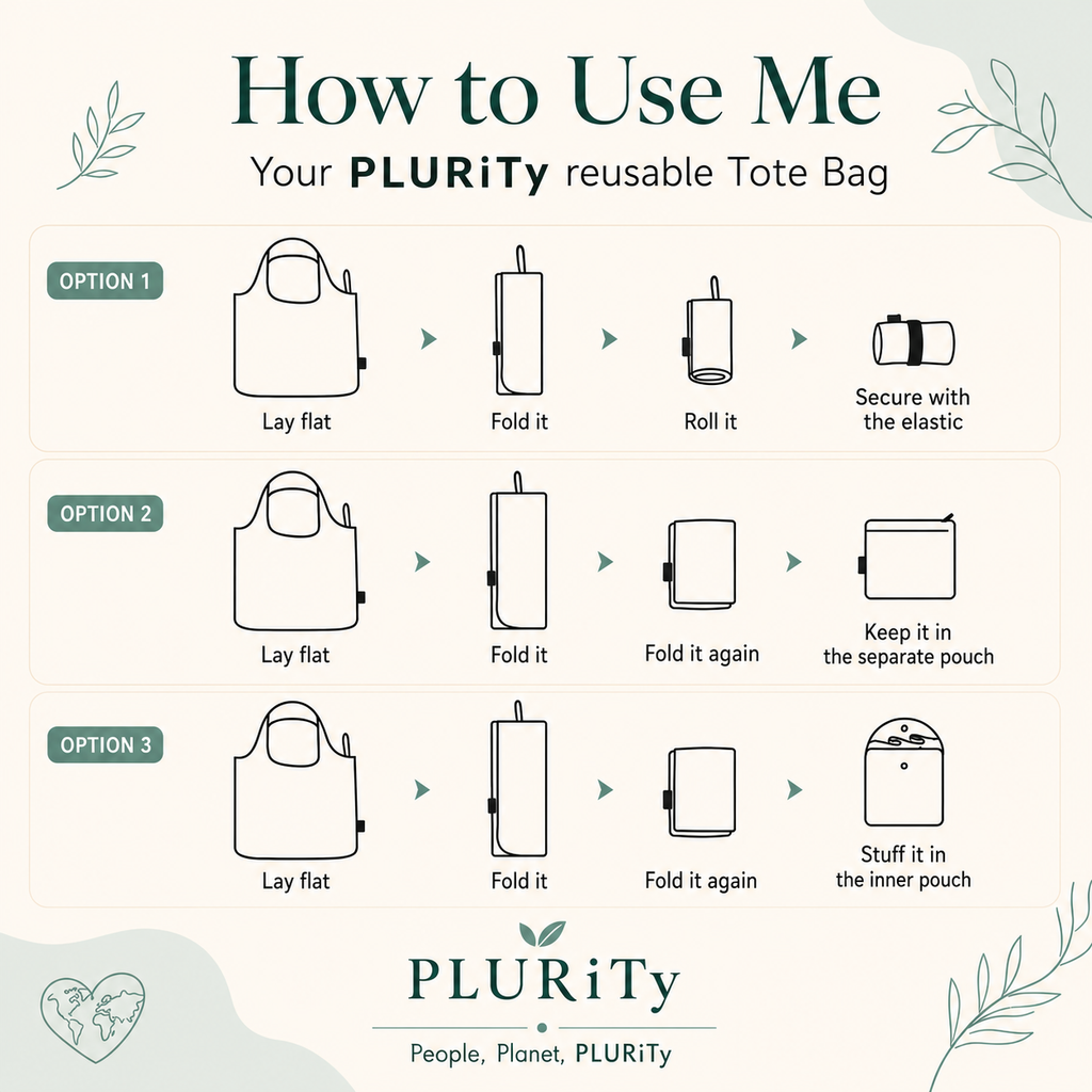 Mónaco Roll-Up Reusable Tote Bag